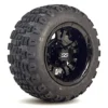 10" Vampire Gloss Black Golf Cart Wheels