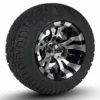 10" Vampire Gunmetal Turf Golf Cart Tires Combo