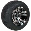 10" Vampire Gunmetal Turf Golf Cart Tires Combo