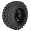 10" Vampire Gloss Black Golf Cart Wheels