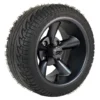 12" Godfather Matte Gunmetal Gray Golf Cart Wheels