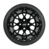 12" Matrix Gloss Black Golf Cart Wheels