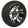 14" Vampire Black All Terrain Off-Road Golf Cart Tires Combo