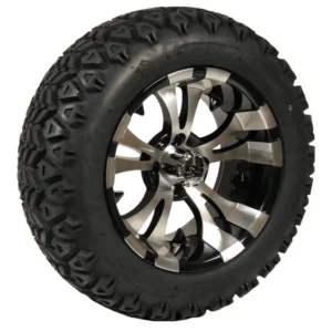 14" Vampire Black All Terrain Off-Road Golf Cart Tires Combo