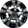 10" Vampire Gunmetal Turf Golf Cart Tires Combo